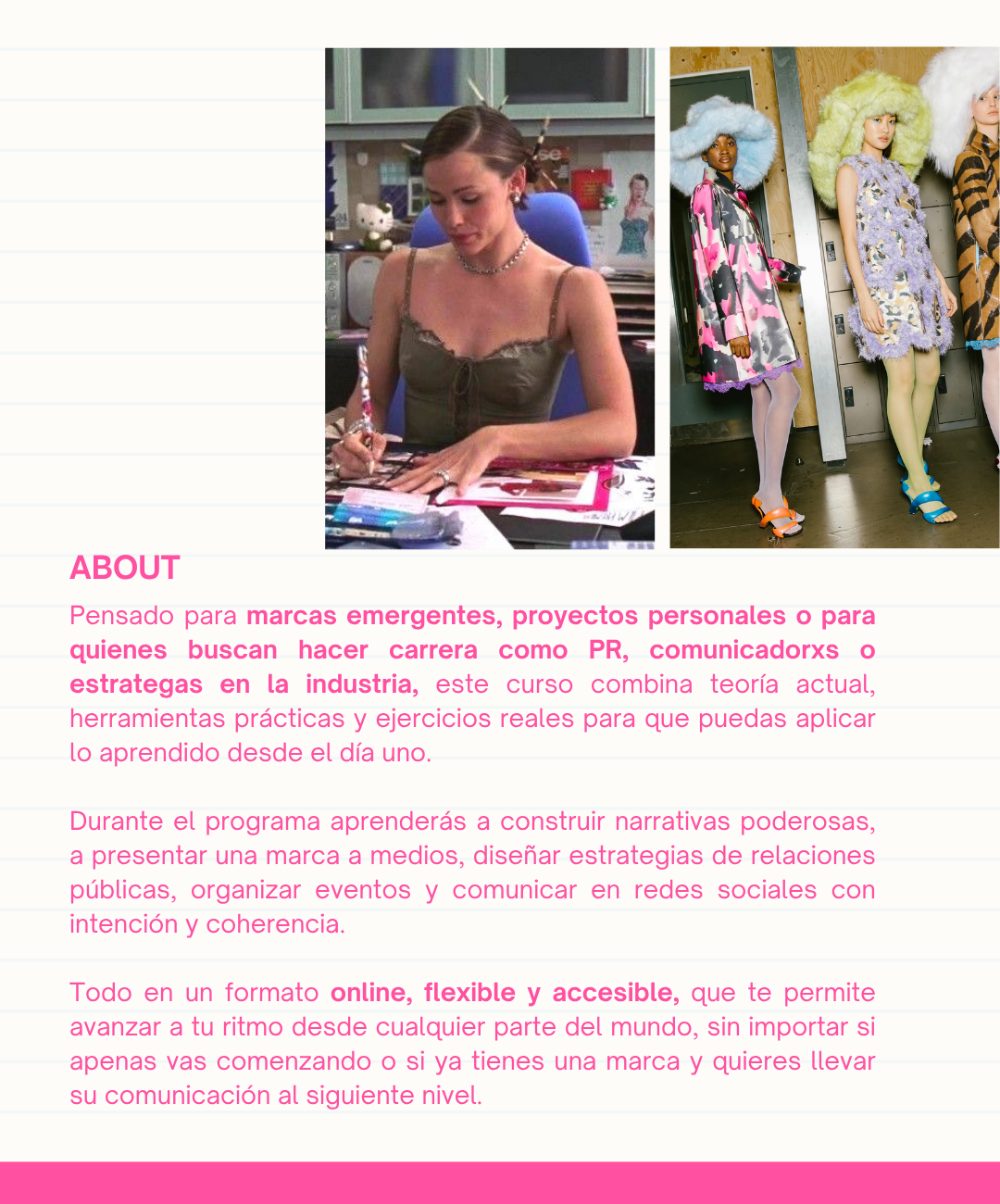 Curso de Comunicación y Relaciones Públicas para Marcas de Moda (ONLINE)