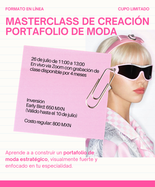 Masterclass de creación de portafolio de moda