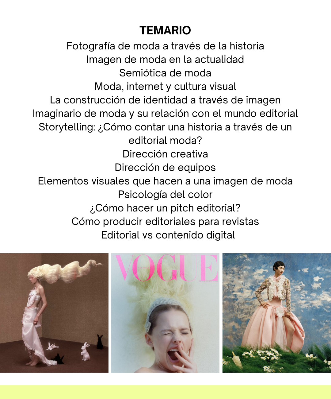 Curso de Styling y Producción Editorial 2 (ONLINE) Solo ex alumnxs