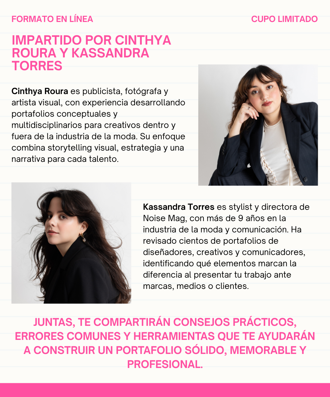 Masterclass de creación de portafolio de moda