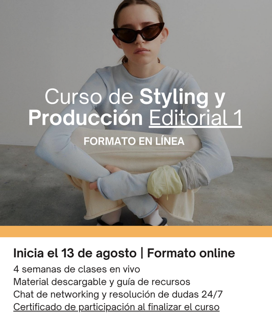 Curso de Styling y Producción Editorial 1 (ONLINE)